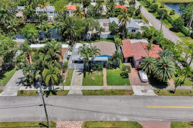 1155 Hayes St, Hollywood, FL 33019 - aerial perspective of suburban area featuring a large body of water