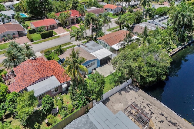 1155 Hayes St, Hollywood, FL 33019 - aerial perspective of suburban area featuring a nearby body of water