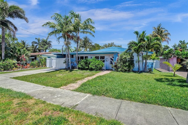 1155 Hayes St, Hollywood, FL 33019 - ranch-style house featuring concrete driveway
