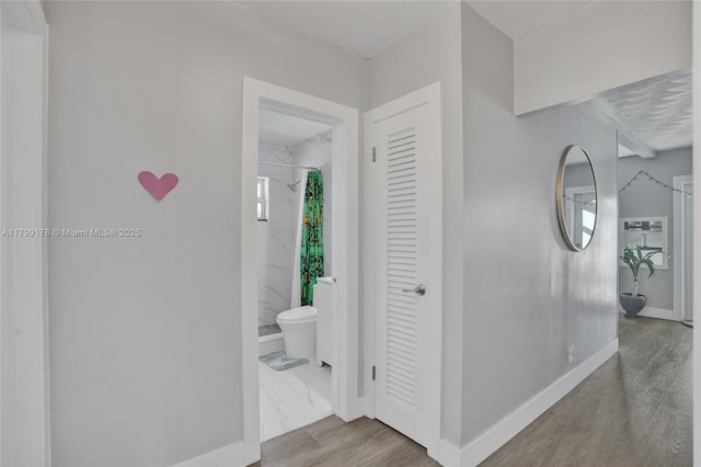 1155 Hayes St, Hollywood, FL 33019 - hall with baseboards
