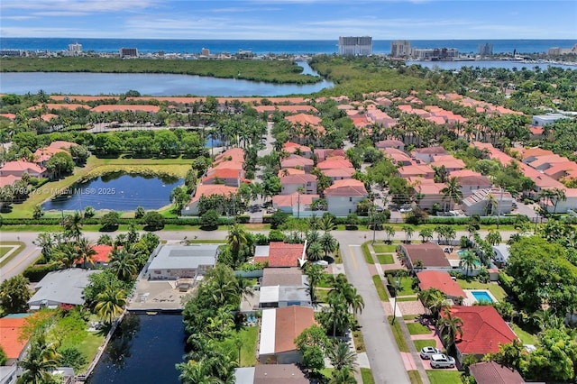 1155 Hayes St, Hollywood, FL 33019 - aerial perspective of suburban area with a nearby body of water