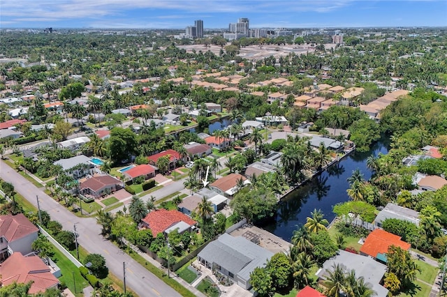 1155 Hayes St, Hollywood, FL 33019 - aerial perspective of suburban area with a large body of water
