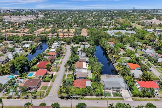 1155 Hayes St, Hollywood, FL 33019 - aerial perspective of suburban area featuring a large body of water