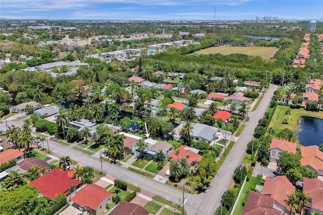 1155 Hayes St, Hollywood, FL 33019 - aerial perspective of suburban area featuring a nearby body of water