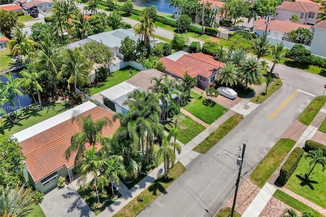 1155 Hayes St, Hollywood, FL 33019 - aerial view of residential area featuring a large body of water
