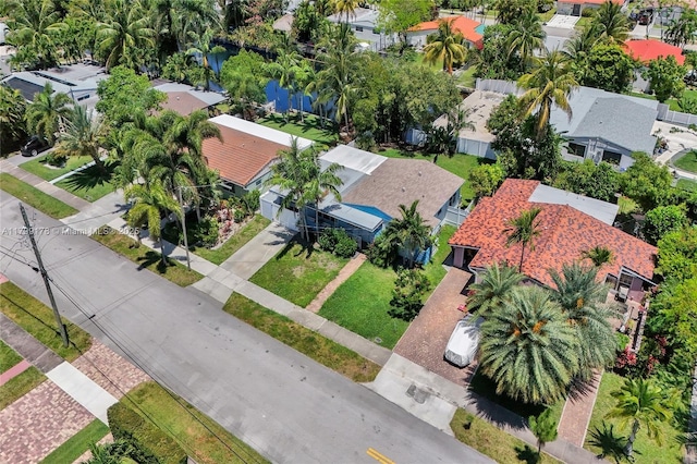 1155 Hayes St, Hollywood, FL 33019 - aerial view of residential area with a nearby body of water