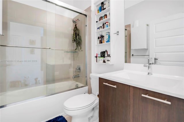 8301 NW 41st St Unit B-305, Doral, FL 33166 - bathroom with toilet, vanity, and enclosed tub / shower combo