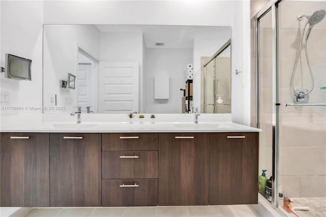 8301 NW 41st St Unit B-305, Doral, FL 33166 - full bathroom with a shower stall and double vanity