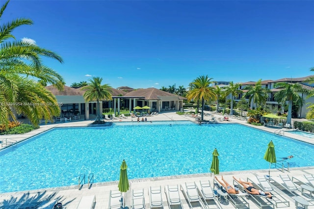 8301 NW 41st St Unit B-305, Doral, FL 33166 - community pool with a patio area