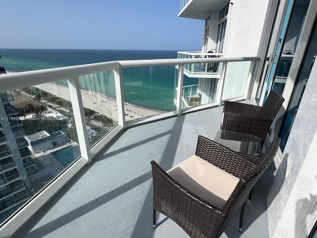 6515 Collins Ave Unit 1801, Miami Beach, FL 33141 - balcony featuring a water view