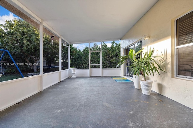 4161 W Silverado Cir, Davie, FL 33024 - view of unfurnished sunroom