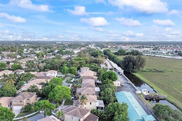 4161 W Silverado Cir, Davie, FL 33024 - aerial perspective of suburban area featuring a large body of water