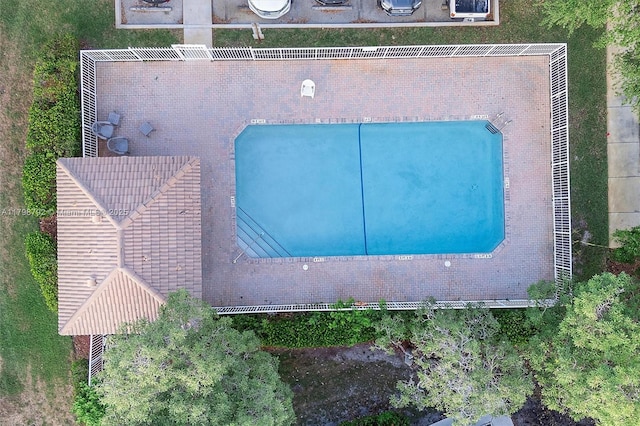 4161 W Silverado Cir, Davie, FL 33024 - view from above of property with a pool area