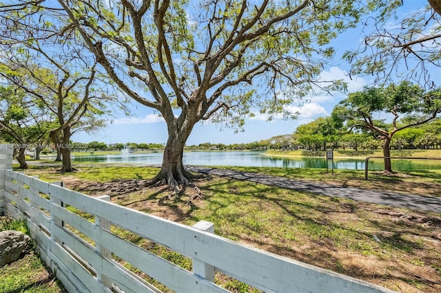 14480 SW 145th Pl, Miami, FL 33186 - water view featuring fence