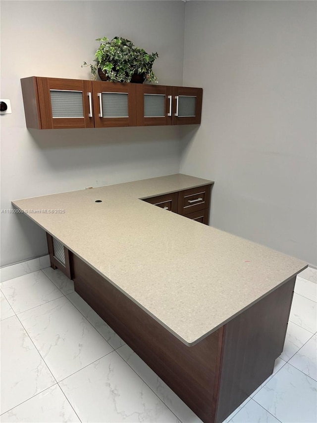 3851 NW 124th Ave, Coral Springs, FL 33065 - home office with light marble finish floors and baseboards