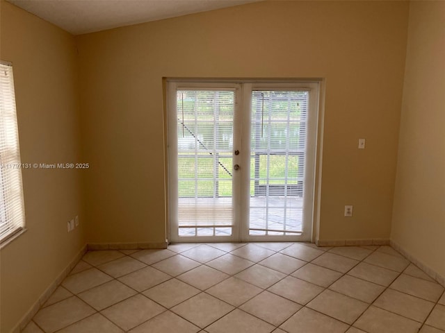 17691 SW 4th Ct, Pembroke Pines, FL 33029 - unfurnished room with light tile patterned floors and baseboards