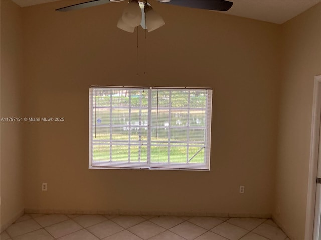 17691 SW 4th Ct, Pembroke Pines, FL 33029 - unfurnished room featuring a ceiling fan and light tile patterned flooring