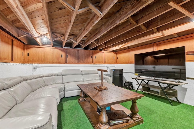 515 NE 115th St, Biscayne Park, FL 33161 - basement featuring carpet flooring