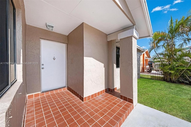 19231 SW 121st Ave, Miami, FL 33177 - property entrance featuring stucco siding