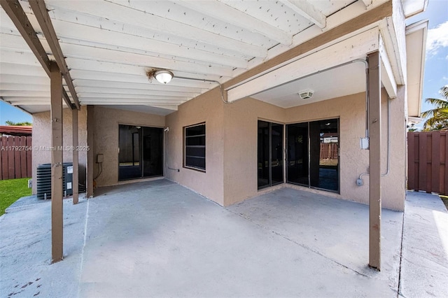 19231 SW 121st Ave, Miami, FL 33177 - view of patio with central AC and fence