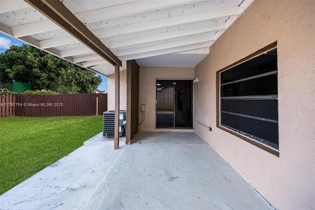 19231 SW 121st Ave, Miami, FL 33177 - view of patio / terrace featuring central air condition unit