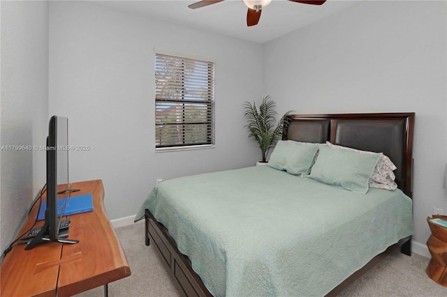 8897 SW 229th St, Cutler Bay, FL 33190 - carpeted bedroom with baseboards and a ceiling fan