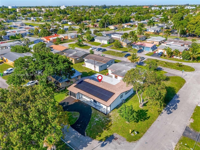 aerial perspective of suburban area