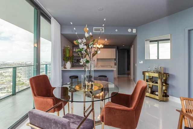 501 NE 31st St Unit 2906, Miami, FL 33137 - dining space with a chandelier