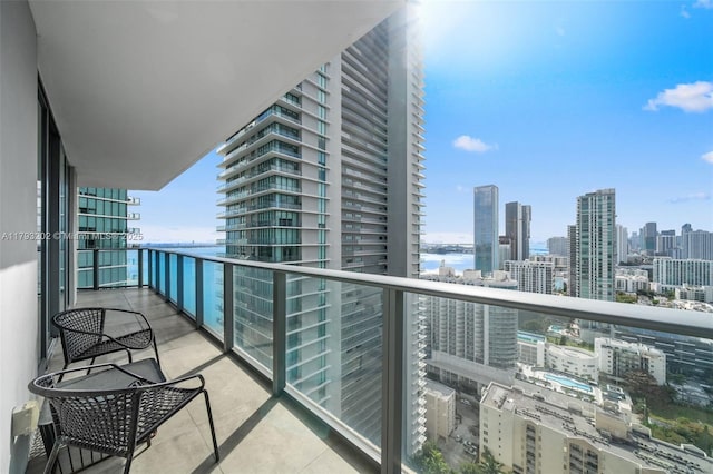 501 NE 31st St Unit 2906, Miami, FL 33137 - balcony with a city view and a water view