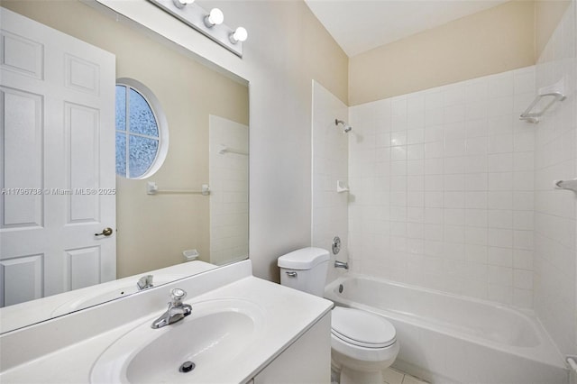 2252 NE 42nd Cir, Homestead, FL 33033 - bathroom with toilet, vanity, and washtub / shower combination