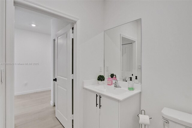14836 SW 162nd St, Miami, FL 33187 - bathroom featuring vanity and wood finished floors