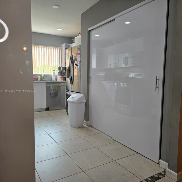 12900 SW 81st St, Kendall, FL 33183 - bathroom with tile patterned floors and recessed lighting