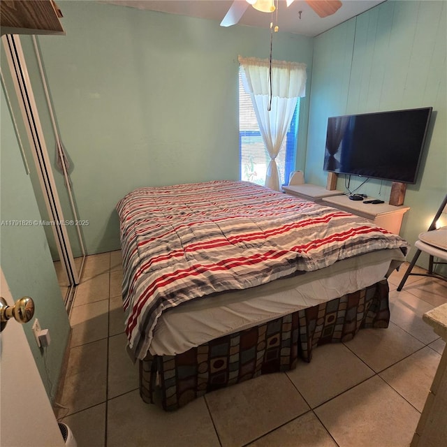12900 SW 81st St, Kendall, FL 33183 - bedroom with tile patterned flooring and ceiling fan