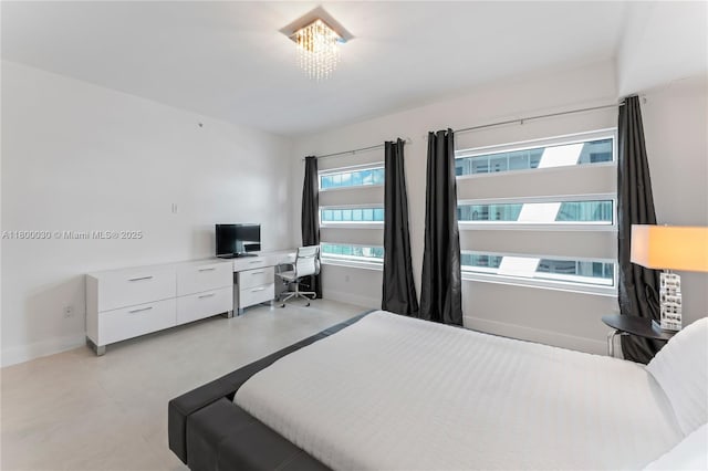 1040 Biscayne Blvd Unit 3802, Miami, FL 33132 - bedroom featuring baseboards and an office area
