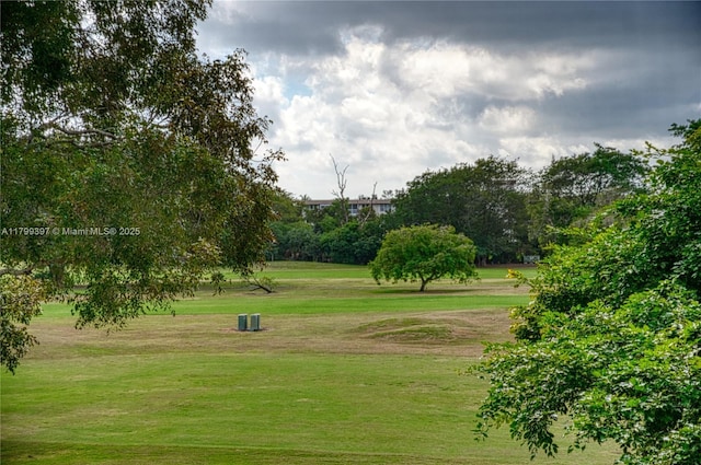view of home's community featuring a lawn