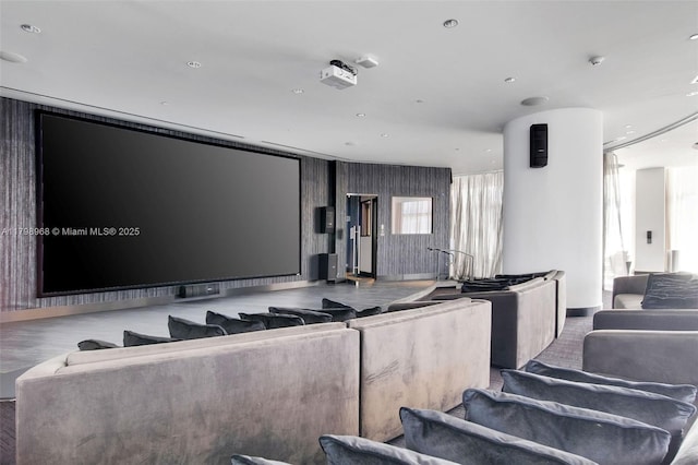 view of home theater room