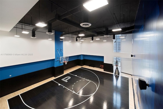 view of basketball court with community basketball court