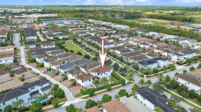 2069 Dickens Ter, Palm Beach Gardens, FL 33418 - aerial view of residential area featuring a large body of water