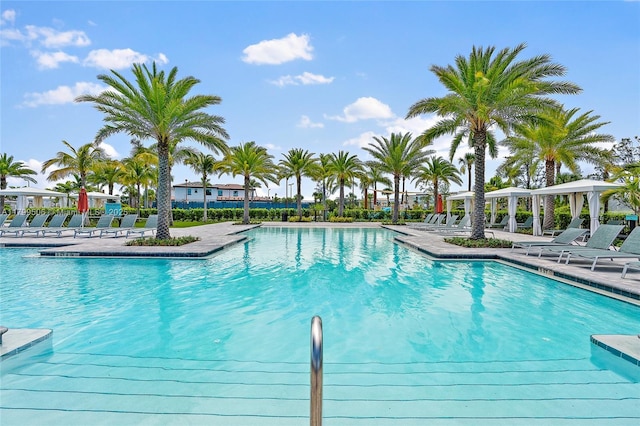 2069 Dickens Ter, Palm Beach Gardens, FL 33418 - community pool featuring a gazebo and a patio