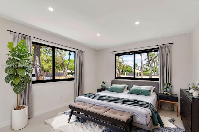 9494 SW 144th St, Miami, FL 33176 - bedroom with multiple windows, recessed lighting, and baseboards
