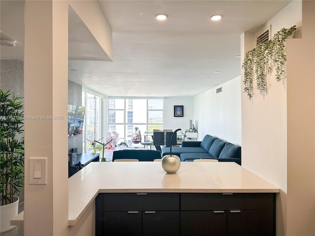 3731 N Country Club Dr Unit 2228, Aventura, FL 33180 - living room featuring recessed lighting
