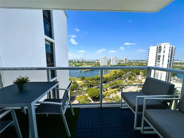 3731 N Country Club Dr Unit 2228, Aventura, FL 33180 - balcony with a view of city and a water view