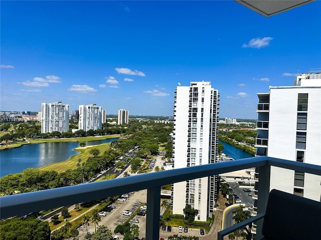 3731 N Country Club Dr Unit 2228, Aventura, FL 33180 - balcony with a water view and a view of city