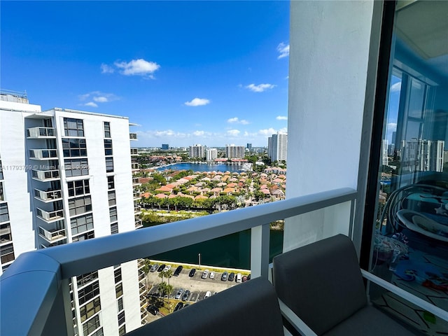 3731 N Country Club Dr Unit 2228, Aventura, FL 33180 - balcony with a city view and a water view