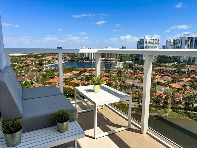 3731 N Country Club Dr Unit 2228, Aventura, FL 33180 - balcony with a view of city and a water view