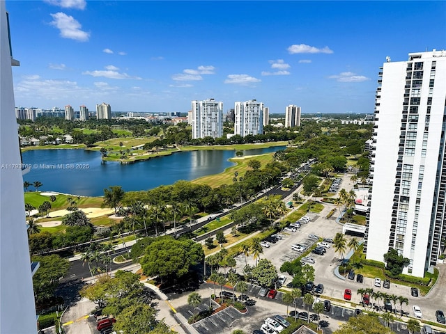 3731 N Country Club Dr Unit 2228, Aventura, FL 33180 - aerial view of property's location with a nearby body of water and a view of skyline