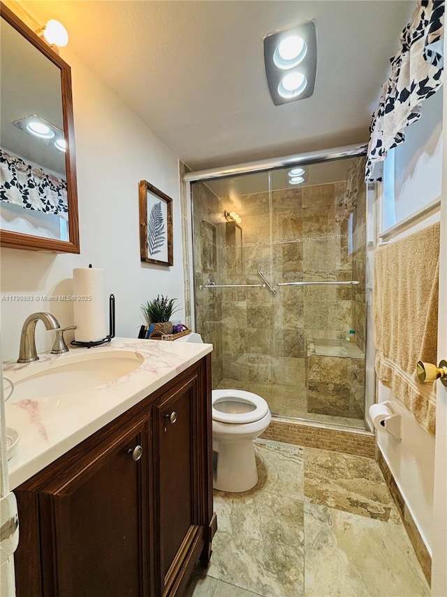 940 Hillcrest Ct Unit 112, Hollywood, FL 33021 - full bath with toilet, a shower stall, and vanity