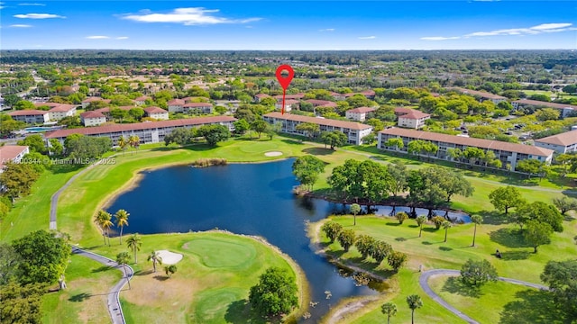 300 SW 134th Way Unit 413E, Pembroke Pines, FL 33027 - bird's eye view of a large body of water, a golf club, and apartment complex / building