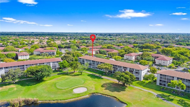 300 SW 134th Way Unit 413E, Pembroke Pines, FL 33027 - aerial view of apartment complex, a local golf course, and a nearby body of water