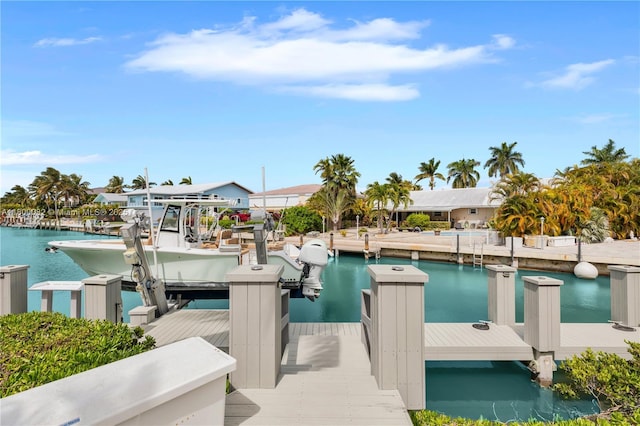 1220 Coury Dr, Key Colony, FL 33051 - dock area with a water view